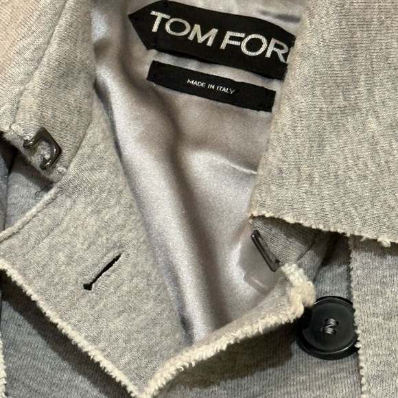 Tom Ford Gray belted Trench Coat for Women - Picture 9 of 16